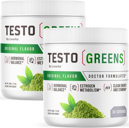 [BRSRAFIEAECQI2TJ] (2 Pack) Testo Greens Powder - Testo Greens, TestoGreens Powder, TestoGreens, TestoGreens Advanced Formula, Testo Greens All Natural Formula, TestoGreens Powder Reviews, 60 porties voor 2 maanden