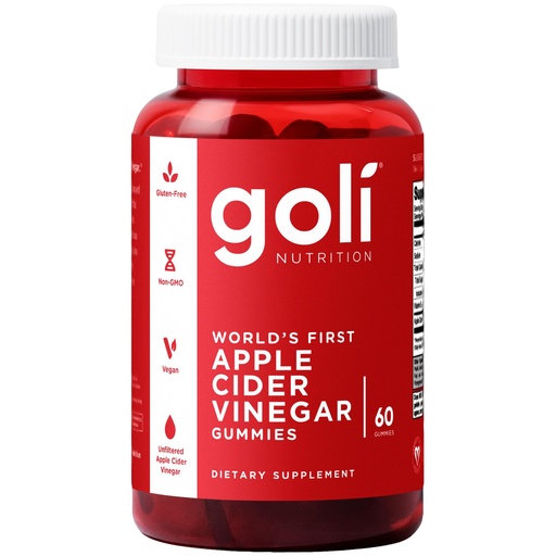 [BRSWGADRAQGWA3T3] Goli Apple Cider Vinegar Gummies - Worlds First ACV Gummy with Vitamin B12, Beetroot & Pomegranate - Vegan, Non-GMO, Gluten-Free