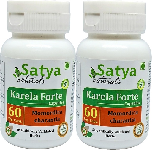 [BRSRA2Q7OQMBYGQ3] Bitter Melon Forte Capsule 500 mg. 60 Veg. Capsules Karela (Momordica Charantia) Extrait Capsules pour hommes et femmes.