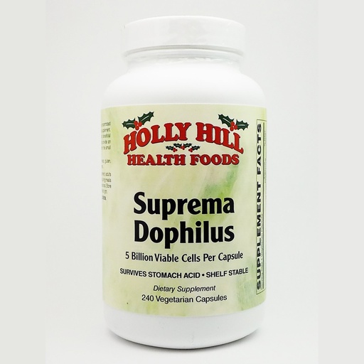 [BRSWGZYDBZ7R6EL2] Holly Hill Health Foods, Suprema Dophilus, 240 Vegetarian Capsules