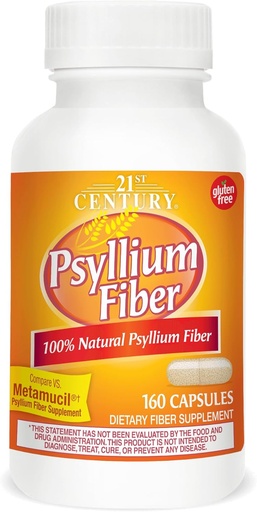 [BRSWKH3YOF5BOYAY] 21. stoletje, Psylium Fiber, 160 Kapsule - 2pc