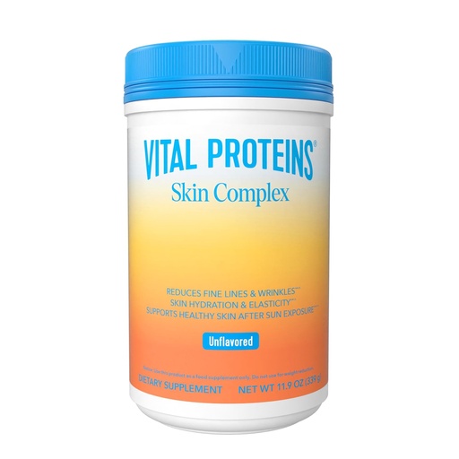 [BRSRAY3QBYHWK3Q4] Vital Proteins Collagen Peptides for Women - 20g Hydrolyzed Collagen, Vitamin C, Hyaluronic Acid, Reduce Fine Lines & Wrinkles, Verisol & Holimel - Skin Complex Supplement, Unflavored 11.9oz Powder