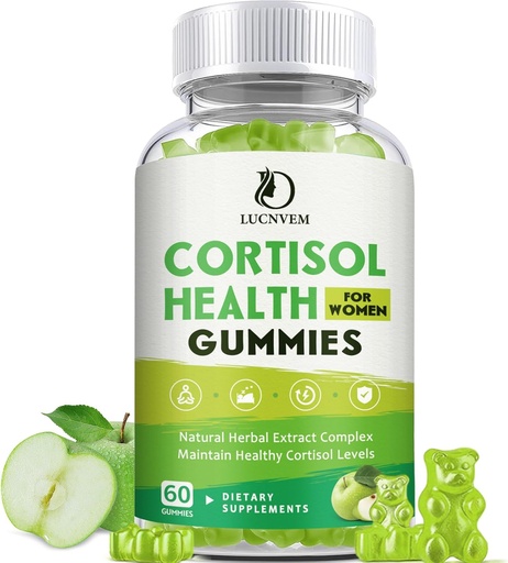 [BRSRAATQDMBGOCL3] Cortisol Detox for kvinder Gummies, Cortisol Reducer Detox Manager, Magnesium Ashwagandha Rhodiola Rosea Herbal Complex for Mood / Focus & Sleep, Opretholde sunde Cortisol Niveauer - 30 Day Vegan Supply