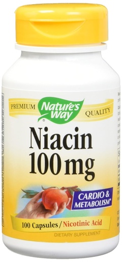 [BRSWIYYMOMOWAE3E] Niacin 100mg 100 Capsules (Pack of 2)