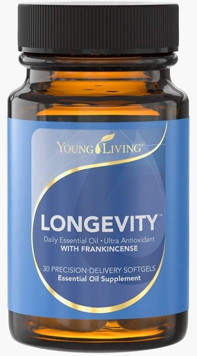 [BRSWIBAKCMDGOG3I] Young Living - Longevity 30 Softgels | Daily Essential Oil Supplement | Antioxidant Properties | Defense Against Free Radicals & Support for DHA Levels | Cellular Wellness