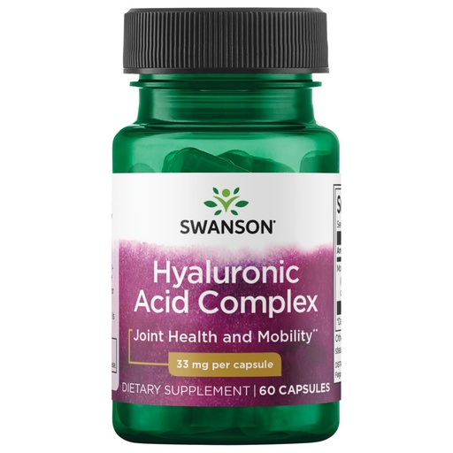 [BRSWIFI2CN4QG3LY] Swanson Hyal-Joint Hyaluronic Acid Complex 33 Milligrams 60 Capsules