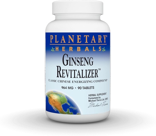 [BRSWIYTYOZ5QOFTY] Planetary Herbals Ginseng Revitalizer, Classic Chinese Energizing Compound*, 964 mg - 90 Tablets