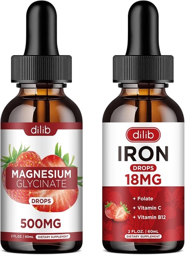 [BRSRAZYYCENB6H33] Liquid Iron Supplement for Women Magnesium Glycinate Liquid Drops