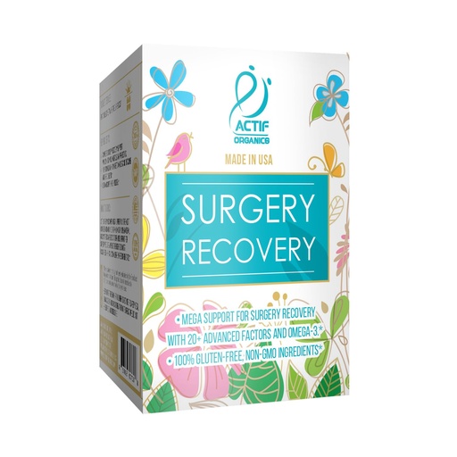 [BRSWIHQNCJ7RUFLY] ACTIF Surgery Recovery Supplement with 20+ Advanced Factors and Omega-3 – Non GMO, Made in USA, 90 Count Double Chlorella Factor + Zinc
