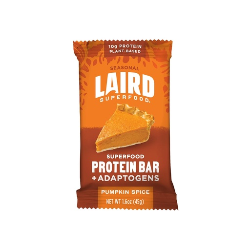 [BRSROFIQOEHQ4GT3] Laird Superfood Functional Protein Bars – Protein Bar but Better with Real Ingredients, Functional Mushrooms 10g Plant-Based Protein, 6g Fiber - Non-GMO - Pumpkin, 10 Count (Pack of 1)