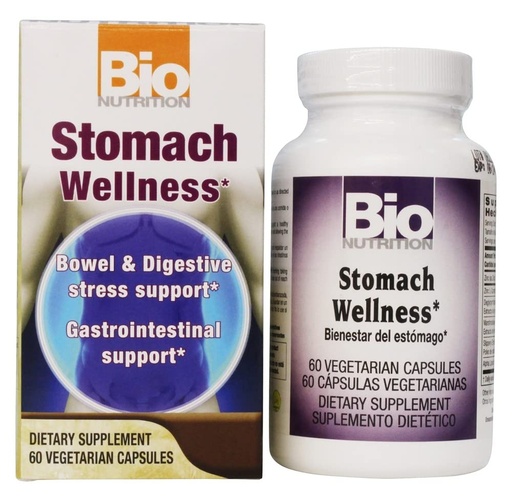 [BRSWGFQ6BUHGACDA] Bio Nutrition Stomach Wellness Wellness, 60 Vegetarian Capsules