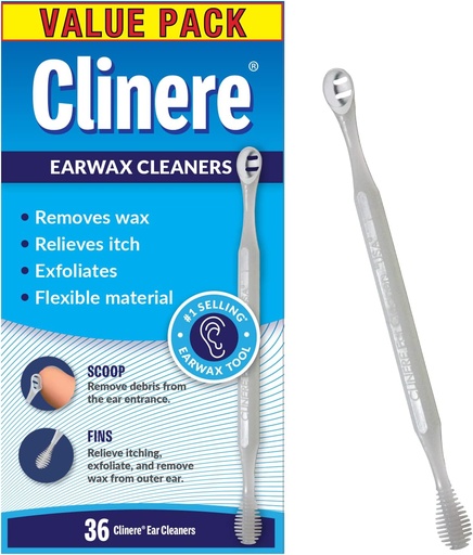 [BRSWKEL5OUBGK2TE] Clinere หูทําความสะอาด, Canal Caning อ่อนโยนและหู Wax paffal เครื่องมือบรรเทาความเจ็บ, Exfolient 36 เคานต์