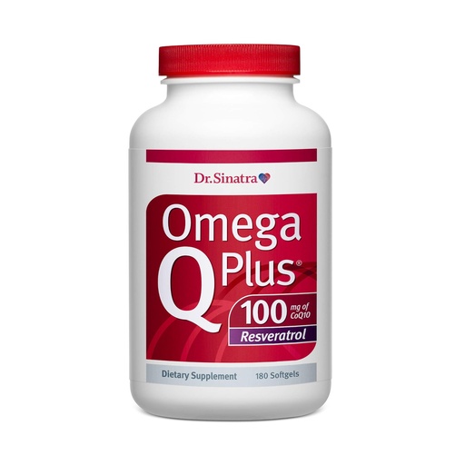 [BRSWKYDRBQGGY2Q5] Dr. Sinatra Omega Q Plus 100 Resveratrol – Omega-3 Supplement Supports Heart Health and Provides Antioxidant Power with 100mg of CoQ10 and Resveratrol (180 softgels)