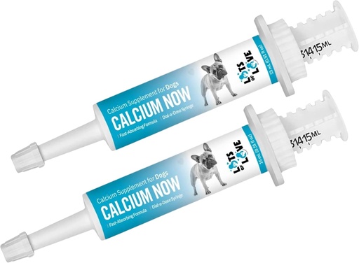 [BRSROAAPOQBGAHYZ] Calcium Now - Oral Calcium for Whelping Dogs - (15 ml Paste, Vanilla) (Pack of 2) - Calcium Supplement for Dog - Breeders Friendly Calcium for Dogs - Lots of Love Pet Products