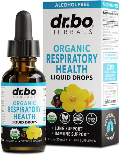 [BRSROAIKDJYW2G32] Lung Detox Respiratory Health Drops - Organic Respiratory Supplements Herbal Lung Cleanse, Mullein Drops for Lungs Bronchial Support, Mucus Clear with Mullein Leaf Extract, Elderberry Supplement 1 oz