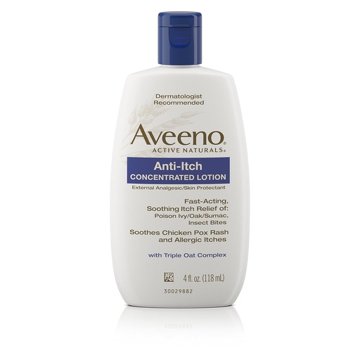 [BRSWIZ3ZBYDRQEA3] Aveeno Active Naturals Anti-Itch Concentrated Lotion - 4 fl oz