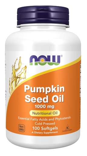 [BRSWIYQIOEHGMDA5] Now Foods, Pumpkin Seed Oil Softgels 1000mg - 100 Softgels
