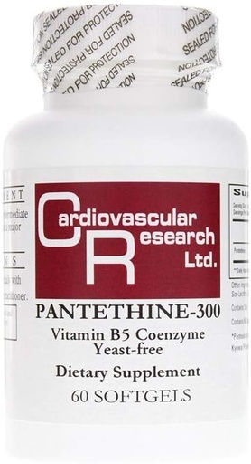 [BRSWGHAOCV6BMA3D] 心血管研究 Pantethine-300 维生素B5,白色,60个