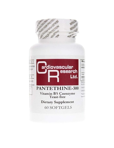[BRSWGHAOCV6BMA3D] Cardiovascular Research Pantethine-300 Vitamin B5, White, 60 Count