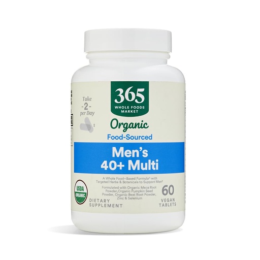 [BRSWYBICCUFAO335] 365 by Whole Foods Market, Vitamin Multi Mens Food Cultured 40 Plus, 60 Count