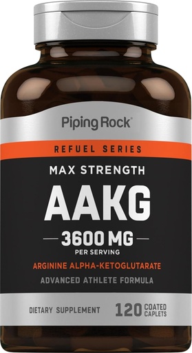 [BRSW2C33AF6GO2D6] Piping Rock AAKG Dodatek 124; 120 Kaplety 124; 3600 mg IR 124; Arginin Alpha- Ketoglutarát Dodatek IR 124; Oxid dusnatý Enhancer 124; Max Strength 124; Vegetarian, Non- GMO, gluten zdarma