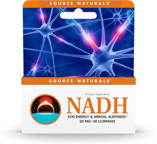 [BRSWIY3ROYNWYHDO] Source Naturals NADH 20mg, Boost Energy and Mental Alertness* - 30 Lozenges