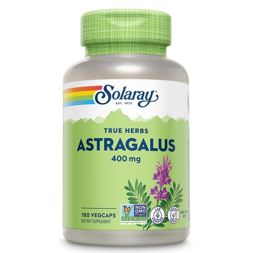 [BRSWIYQOCMEAGC3G] SOLARAY Astragalus Root 400mg – Traditional Herbal Support - Non-GMO, Vegan & Lab Verified - 180 Servings, 180 VegCaps