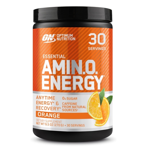 [BRSWIZQZDIDWAHLA] Optimum Nutrition Amino Energy - Pre Workout with Green Tea, BCAA, Amino Acids, Keto Friendly, Green Coffee Extract, Energy Powder - Orange, 9.5 Ounce, 30 Servings (Packaging May Vary)