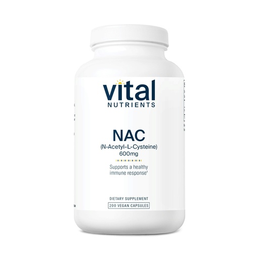 [BRSRMHADCIJRE3Y7] Vital Nutrients NAC 600mg - N-Acetyl Cysteine - Vegan NAC Supplement - Antioxidant for Sinus, Liver, Immune, and Respiratory Health* - Gluten, Dairy, Soy Free - 200 Capsules
