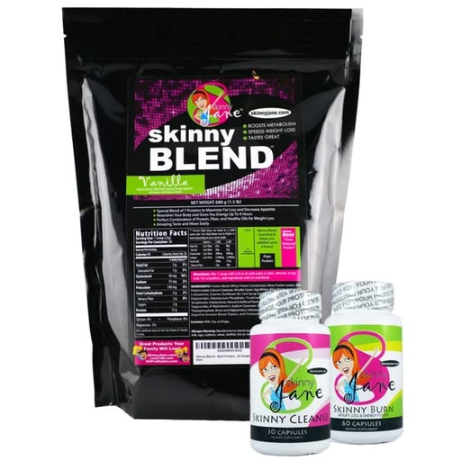 [BRSWIFADCMHGCYLO] Best Weight Loss Kit, Quick Slim Kit, Diet Kit, Best Tasting Protein Shakes for Women, Appetite Suppressant Fat Burner Diet Pills, Cleanse and Detox, Fast Weight Loss, Skinny Jane - Vanilla