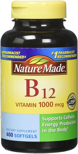 [BRSWIHL4BF4BGHD4] Nature Made Vitamin B12 1000 mcg., 400 Softgels