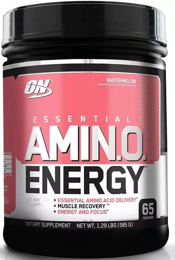 [BRSWIBQNAYOAAFY7] Optimum Nutrition Essential Amino Energy with Green Tea and Green Coffee Extract, Flavor: Watermelon, 65 Servings