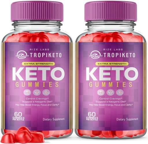 [BRSROAQCDMOWGF36] rize labs (Pack of 2 TropiKeto ACV Gummies - Extra Strength Keto Gummies for Advanced Weight Loss, Keto Supplement, Tropi Keto Gummy Reviews (120 Gummies)