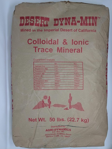 [BRSWGHDYCRYB62Q3] Desert Dyna-Min - Colloidal and Ionic Trace Mineral - 50lb Bag