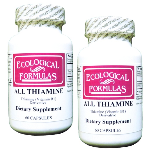 [BRSRMCYPDIOQYETD] Ecological Formulas All Thiamine Vitamin B1 50 mg, 2 X 60 Capsules