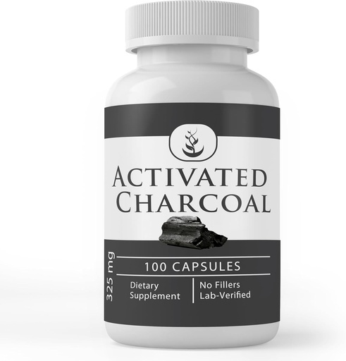 [BRSWG2YCOZ5QYA3Z] Pure Original Materiallar Active Charcoal, (100 Capsules) Hər zaman Pure, No addımlar və ya Doldurucular, Lab uyğun