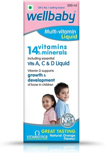 [BRSROGAQBMAQI3DJ] Walbaby Multivitamin Liquid for Baby 200ml | 6.76 Fl Oz (Pack of 1)