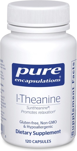 [BRSWIY37AAIQ2EQZ] Pure Encapsulations L-Theanine - Amino Acid Supplement to Support Relaxation, Stress & Nervous System - 120 Capsules
