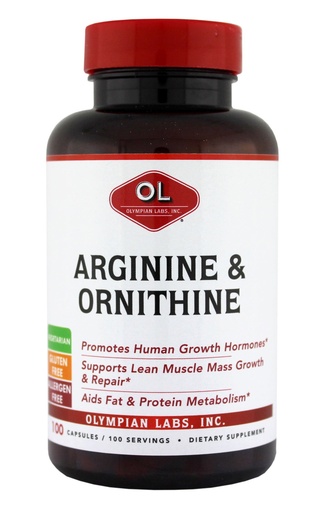 [BRSWIYQ4DEPQE3LC] Olympian Labs Arginine, 500mg & Ornithine, 250mg