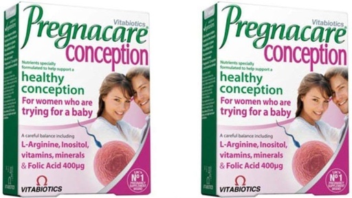 [BRSWKZACBJ7BC3DC] Vitabiotics (2 Pack) - Pregnacare Conception 30's 2 Pack Bundle