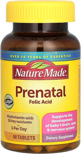 [BRSWIYYPOIGGEFDK] Nature Made Multi Prenatal Tabs, 90 ct (Packaging may vary)