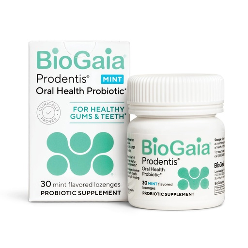 [BRSWGGAKOF7GK2A7] BioGaia Prodentis | Oral Probiotics | Promotes Healthy Gums & Teeth | Defends Against Bad Breath & Dental Problems | Improves Oral Health | Mint Flavored | 30 Dental Probiotic Lozenges