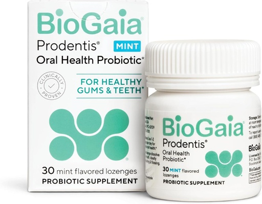 [BRSWGGAKOF7GK2A7] BioGaia Prodentis oral Probioics  vội vàng khuyến khích sức khỏe và răng giả bảo vệ chống lại các vấn đề về hô hấp và nha khoa xấu