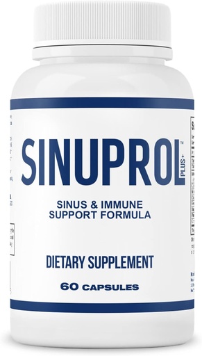 [BRSWGHYLCIMQYGQ4] Mizzle SinuProl Nasal & Imunity Supplement s Quercetin s Bromelain, Ideální možnost pro lidi, kteří Spoléhají na přírodní Sinus Decongestant, Sinus Rinse nebo přírodní antihistamin, 60 Kapsle
