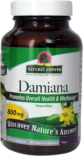 [BRSWIYAFBV5AKEDA] Nature's Answer Damiana, 90 Vegetarian Capsules (400 mg per Capsule)