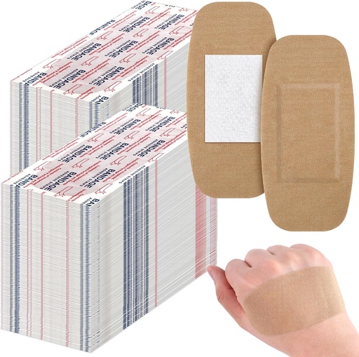 [BRSROYY3CUPAGH34] Sinmoe 600 Pcs Large Bandages Bulk Big Flexible Adhesive Wound Care Fabric Bandages for Care and Protect Wounds, 2 x 4 Inch
