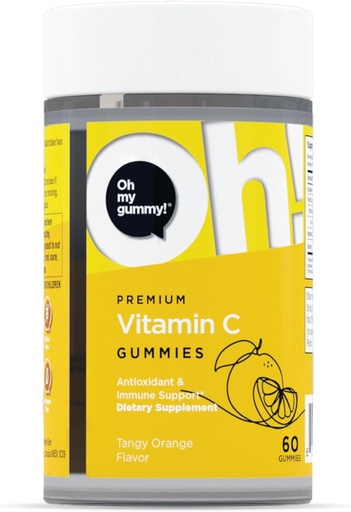 [BRSRMGQLDINR6FLU] Oh My Oh Vitamin C Gummies for Adults and Kids – Supplement for Immunity, Bone and Muscle Health - Helps Body Store Iron