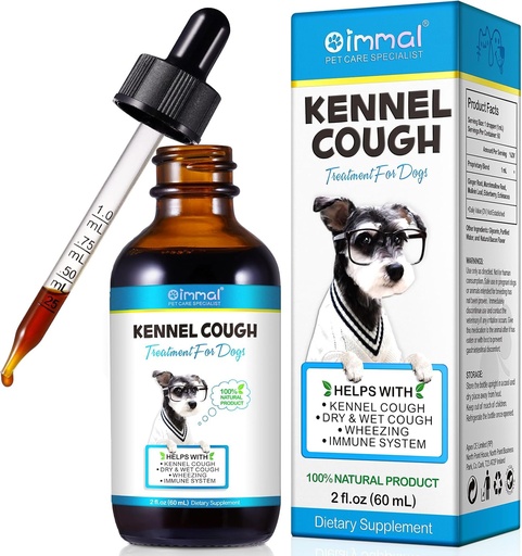 [BRSRAHQ6AR6RMCLZ] Kennel Cough Treatment for Dogs, Dog Kennel Cough Relief Drops Εποχική Αλλεργία Relief Itch Relief Herbal Supplement - 60ml/2fl.oz