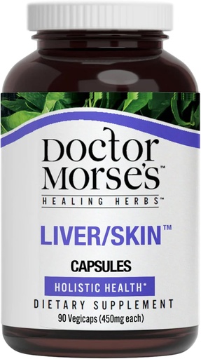 [BRSRAZA6BEFWE3TB] Doctor Morse's Liver/Skin Care Supplement - Natural Digestive System Health & Elimination Support - Naturopath Formulated - Milk Thistle Seed, Burdock, Bayberry, Dandelion Root - 90 Capsules