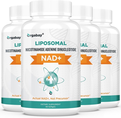 [BRSW2BD7CIBQKDY4] Orgabay Liposomal NAD+ Tillägg 500 mg, hög absorption, öka NAD + med TMG 250 mg, faktiskt NAD Plus mer effektiv än nikotinamid Riboside, stödja cellulär energi, hälsosam åldrande | 240 Softgels